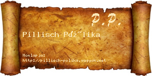 Pillisch Pólika névjegykártya